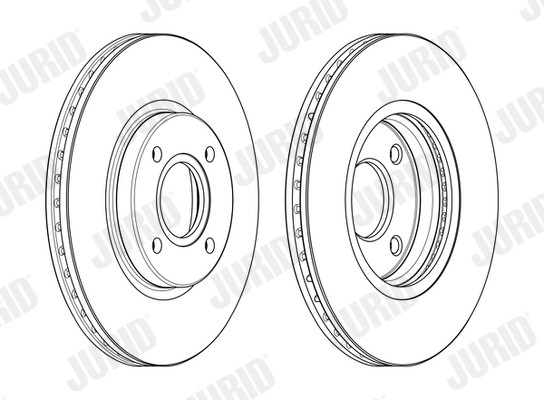 JURID 563115JC Brake Disc for FORD