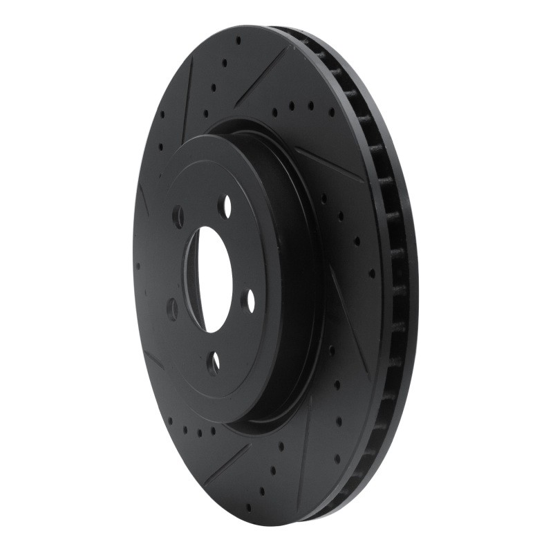 R1 Concepts Front Left Drilled & Slotted Brake Rotor for Dodge Challenger 09-23 gallery