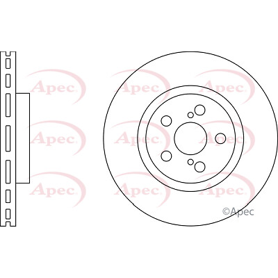 Apec Front Brake Disc DSK2267 – BRAND NEW – GENUINE – 5 YEAR WARRANTY