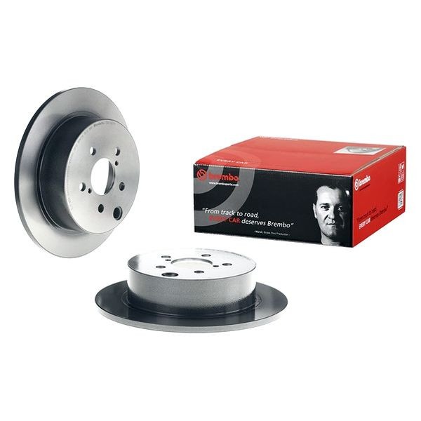 For Subaru Impreza 12-23 Brembo UV Coated Series Plain Solid Rear Brake Rotor