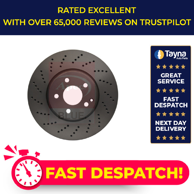 2x Brake Discs Pair Vented fits MERCEDES E300 A207, C207 3.5 Front 11 to 16 Set