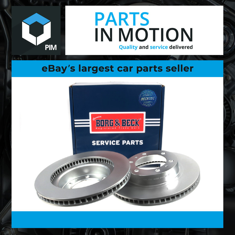 2x Brake Discs Pair Vented Front 319mm BBD5375 Borg & Beck Set 435120K090 New