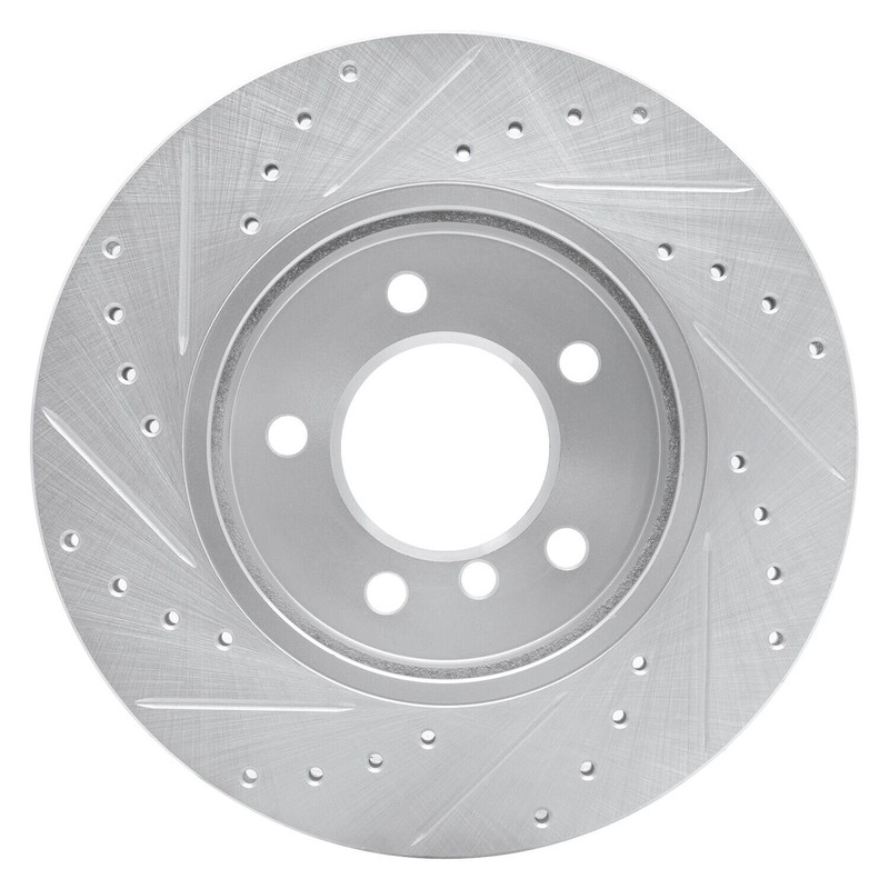 For BMW Z4 03-08 Brake Rotor eLINE Drilled & Slotted 1-Piece Front Passenger