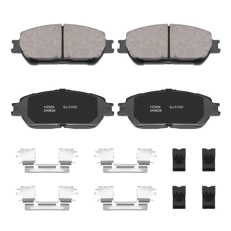 Front Disc Rotors Ceramic Brake Pads for 2004-2010 Toyota Sienna US gallery