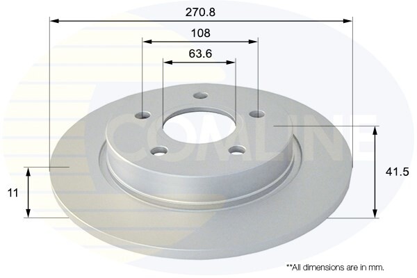 Comline Rear Brake Disc Fits Ford Focus 2010- #1 2023618 1704765 gallery