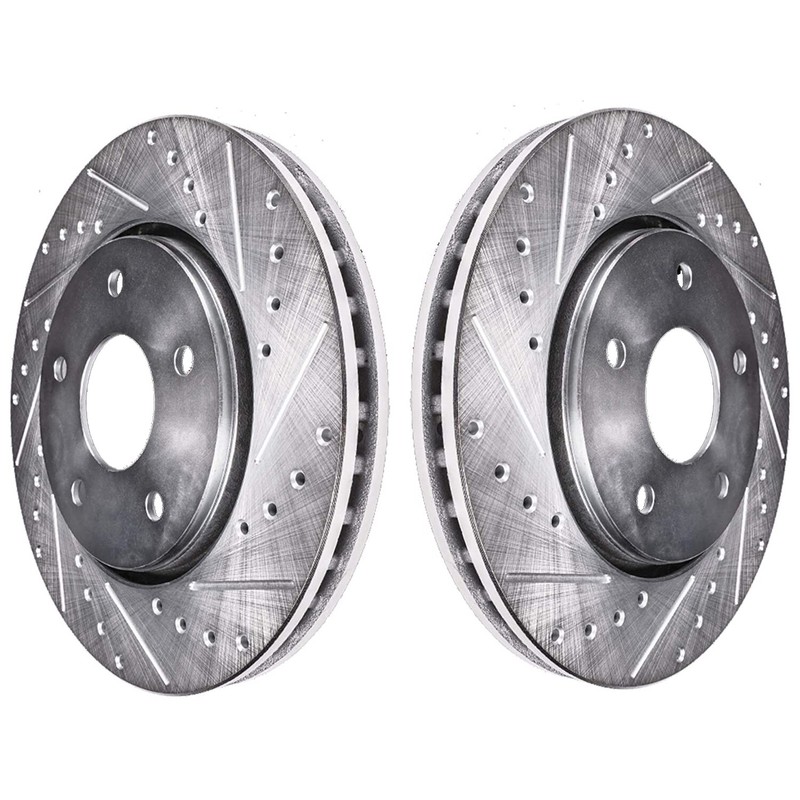 Front DRILLED & SLOTTED Brake Rotors for Acura CSX RSX ILX Honda Civic CR-V gallery