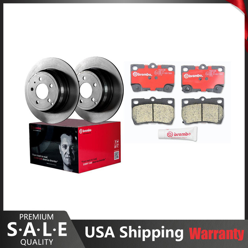 Brembo Rear Brake Kit Ceramic Pads Brake Rotors For Lexus IS250 Sport Suspension