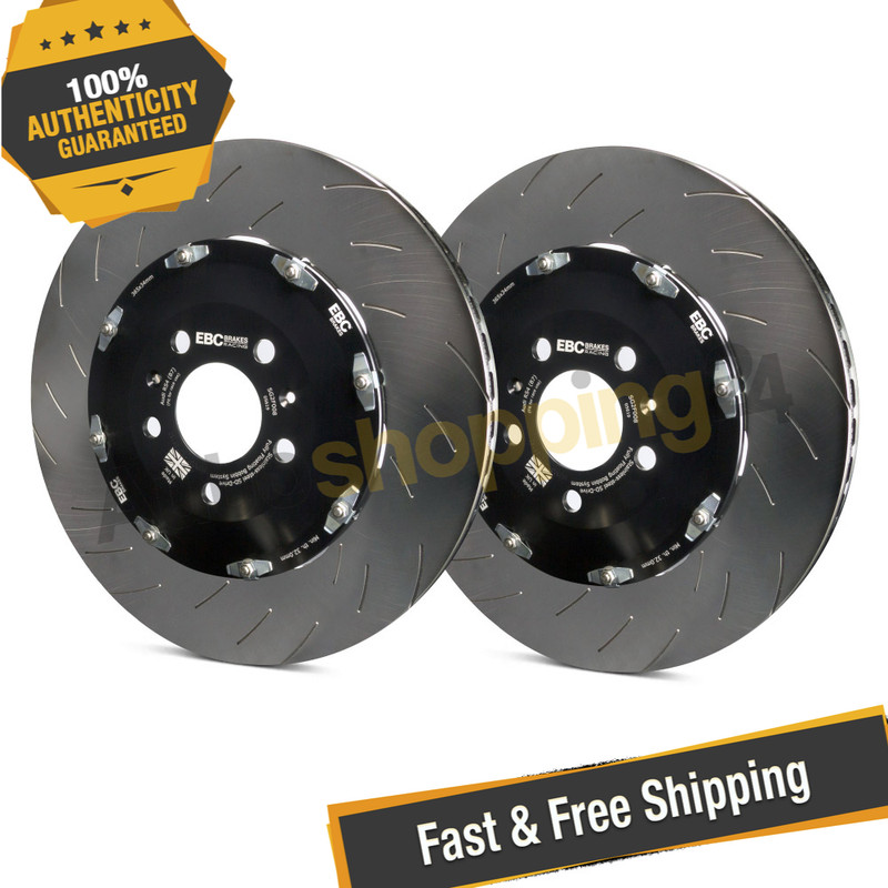 EBC SG2F027 Slotted 2-Piece Front Brake Rotors for 2020-2023 Chevrolet Corvette