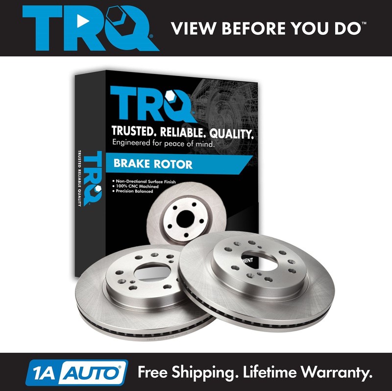 TRQ Front Brake Rotor Pair Set of 2 Kit for Escalade Silverado Sierra Tahoe