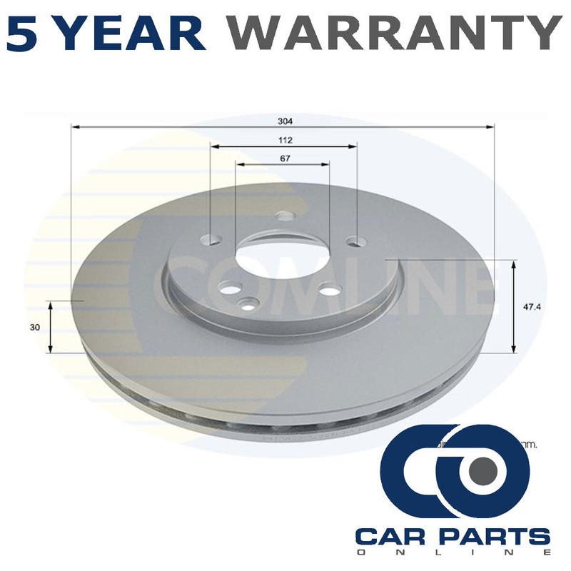 Brake Disc Front CPO Fits Mercedes E-Class 2003-2009 2.6 3.0 CDi 3.2 3.5 #1
