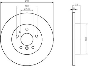 Rr Disc Brake Rotor Hella Pagid 355101732