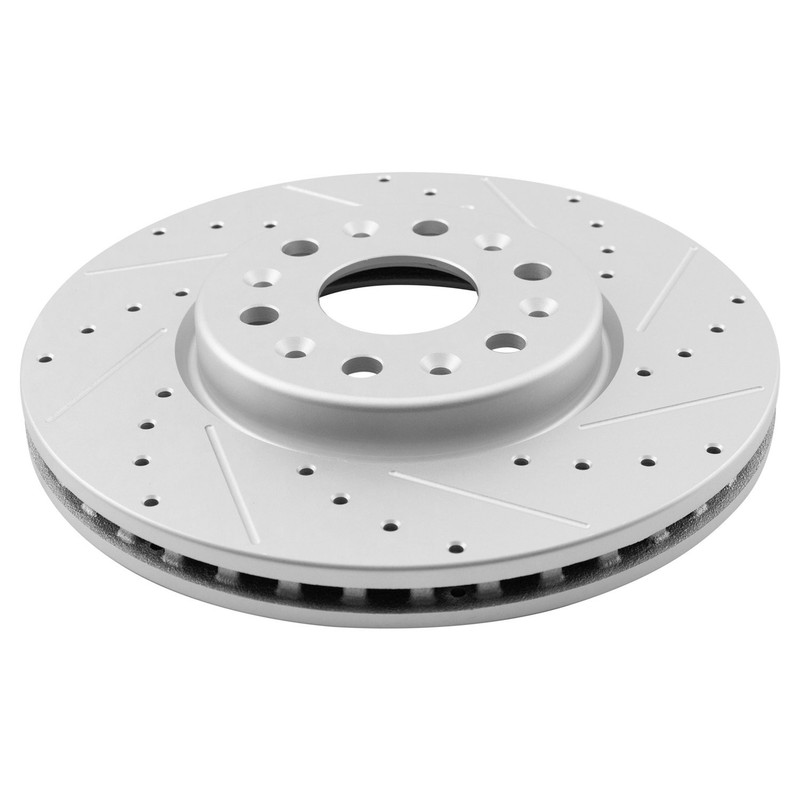 For GMC Acadia 17-23 Performance Cross Drilled & Slotted Front Disc Brake Rotors gallery
