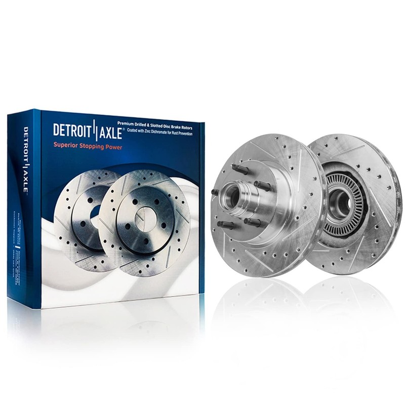 RWD 11.28" Front Drilled Rotors Brake Pads for Ford Explorer Ranger Mazda B3000 gallery