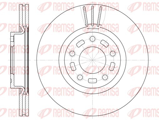 Remsa 6672.10 Brake Disc for Mazda