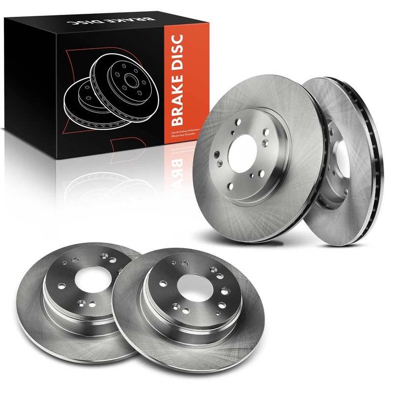 Front & Rear Sides Disc Brake Rotors for Honda Element 2003-2011 L4 2.4L DOHC