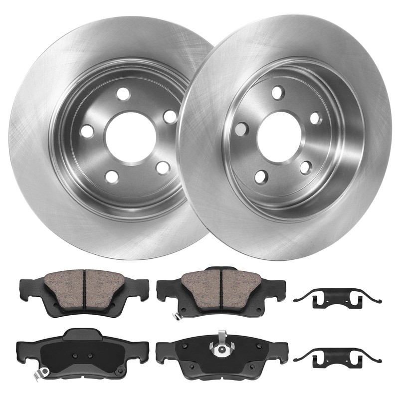 330mm REAR Rotors Brake Pads Kits for 2011-2020 Dodge Durango Grand Cherokee