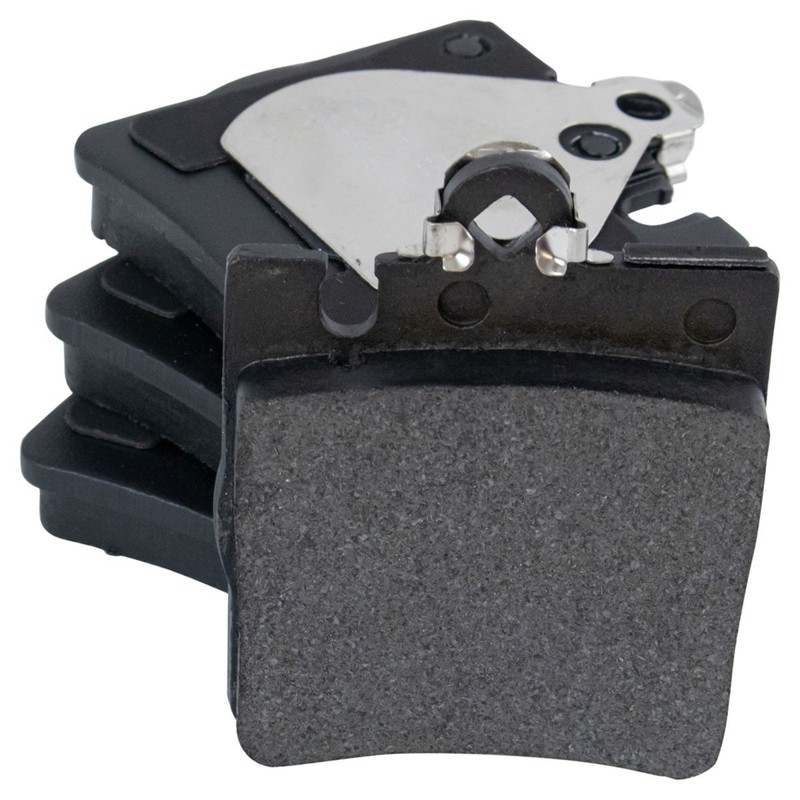 TRQ Brake Pad & Performance Rotor Rear Semi-Metallic Kit for Mercedes Benz gallery