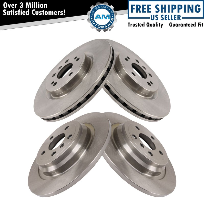 Front & Rear Brake Rotors Set Fits Mercedes-Benz