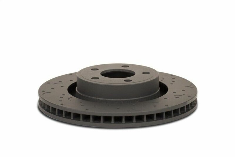 Hawk Performance HTC5046 Talon Cross Drilled And Slotted Brake Rotors gallery