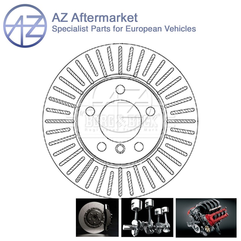 Fits Mini Countryman Paceman 1.6 D 2.0 One AZ Front 1x Brake Disc 34119811537