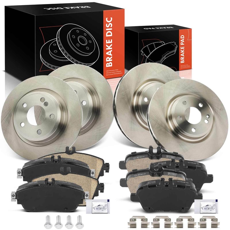 12x Disc Brake Rotor & Brake Pads for INFINITI QX30 Mercedes-Benz Front & Rear