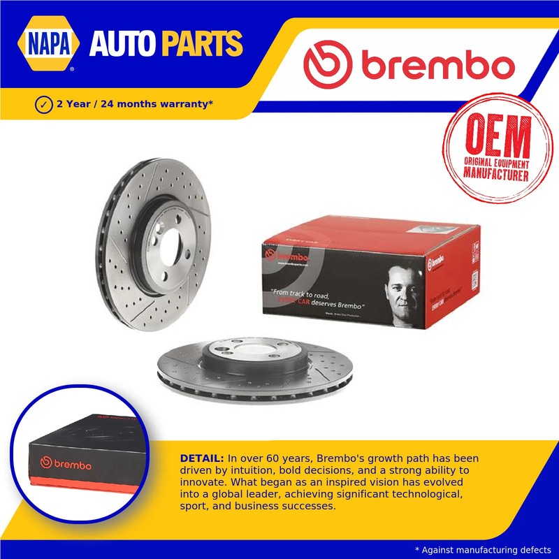 2x Brake Discs Pair Vented fits MINI CLUBVAN COOPER R55 1.6D Front 12 to 14 Set