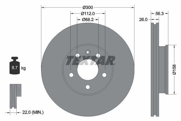 TEXTAR Brake Discs & Pads Front & Rear Braking Set For Ford Galaxy Seat Alhambra gallery