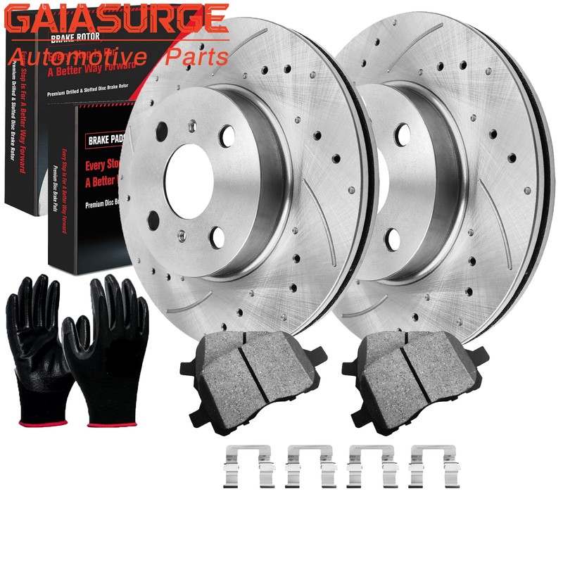 4-Lugs Front Disc Rotors Brake Pads for 1998 – 2002 Chevy Prizm Toyota Corolla