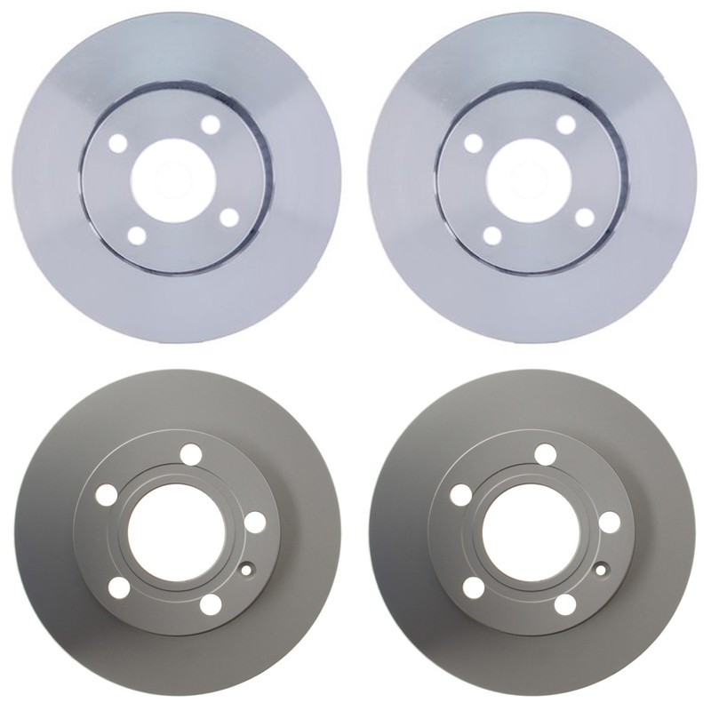Hella Front 276mm Rear 245mm Brake Rotors Kit For Audi Coupe Quattro 20v