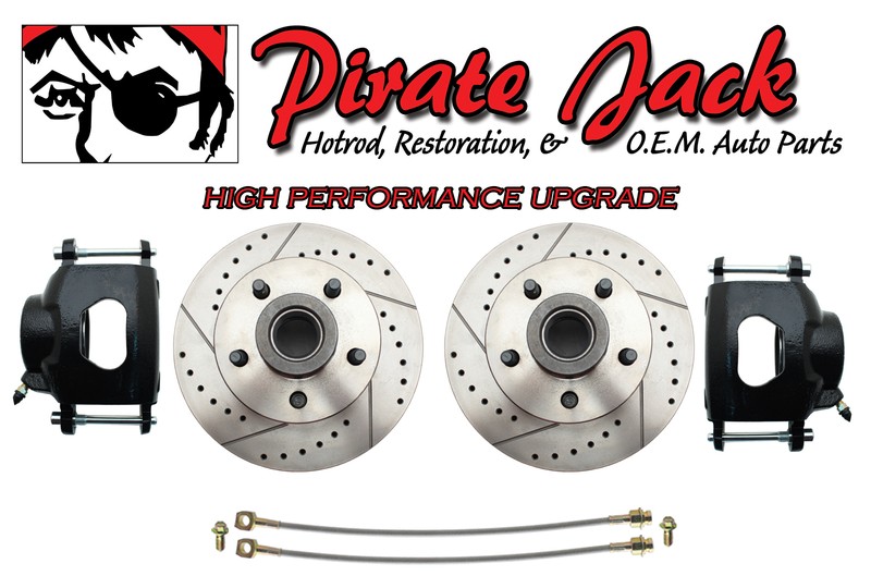 1965-68 Impala Disc Brake Conversion Kit Chrome Booster Black Calipers gallery