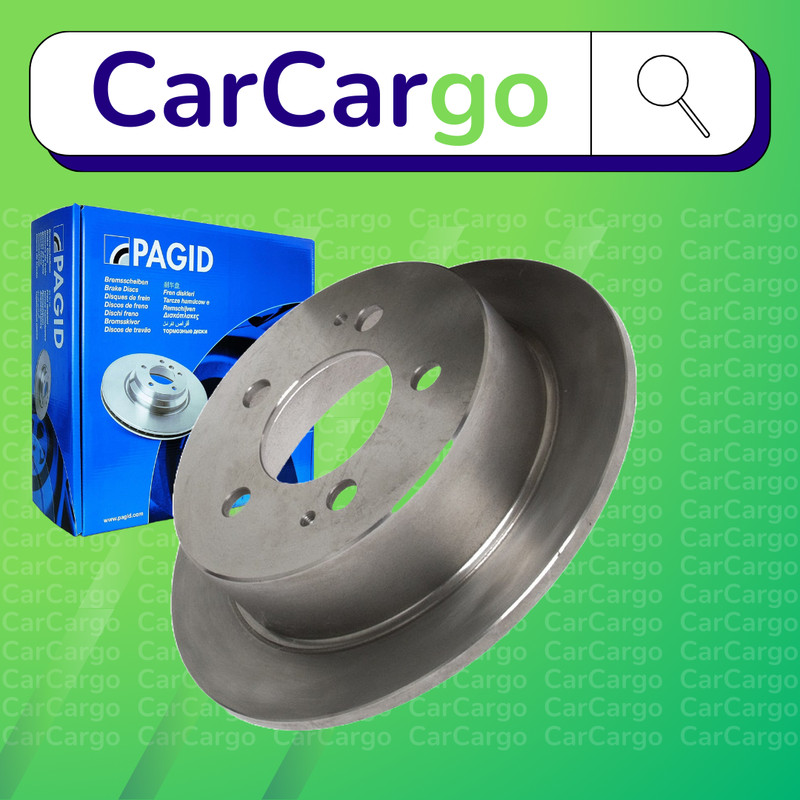 Pagid Solid Rear Brake Discs Pair For Actyon Sports 2.0 Xdi 4WD 2007-2024 299 mm
