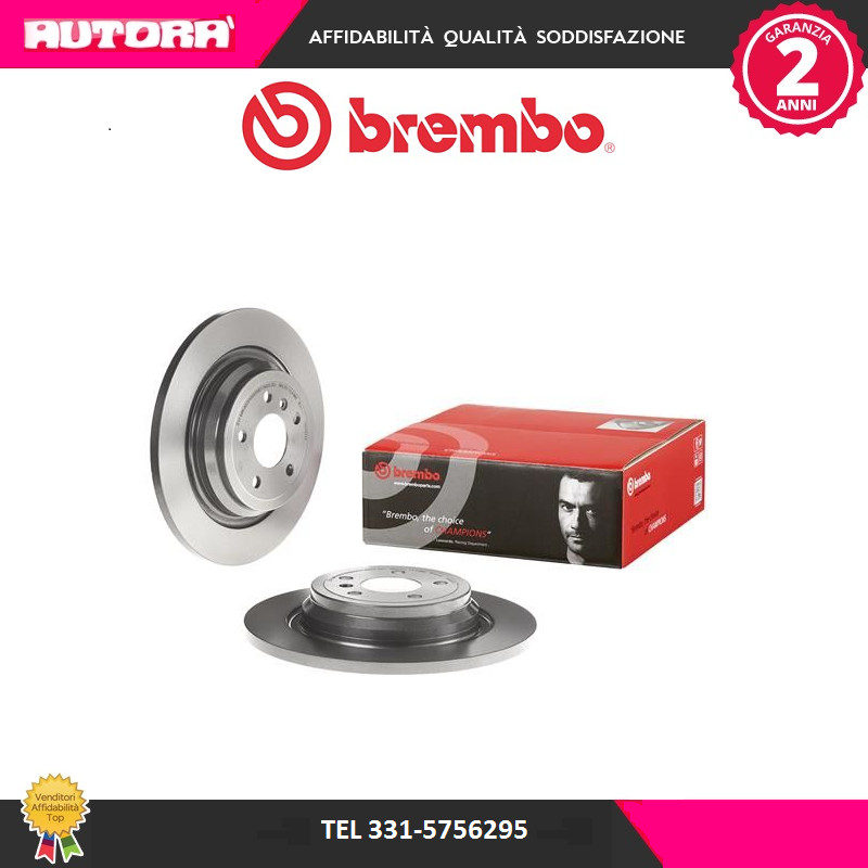 08A95711 Pair of rear brake discs (BRAND-BREMBO)..