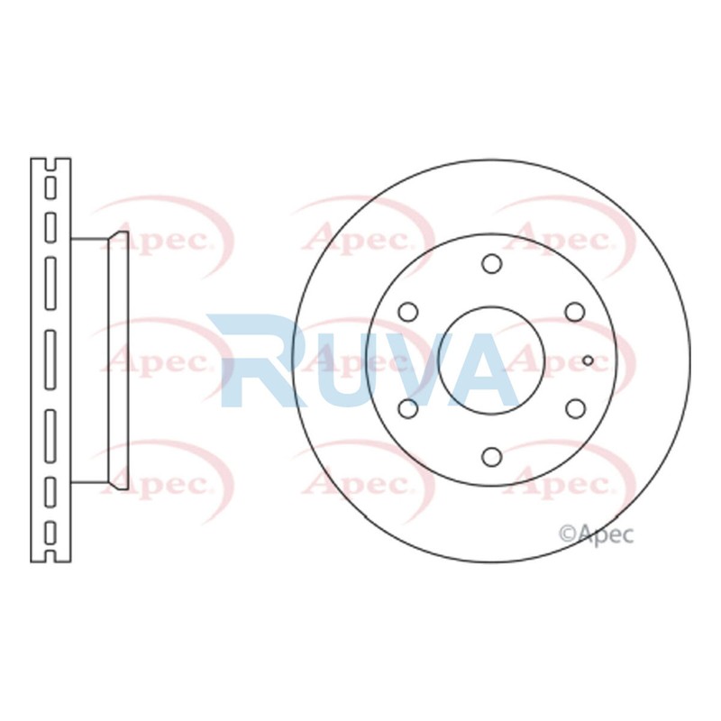 Fits Mazda BT-50 2006-2010 Ford Ranger 1999-2012 Ruva Front Brake Disc 4429562