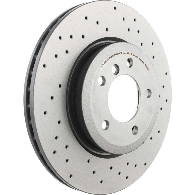 Disc Brake Rotor-Premium Xtra Cross Drilled UV Coated Rotor Brembo 09.8952.1X