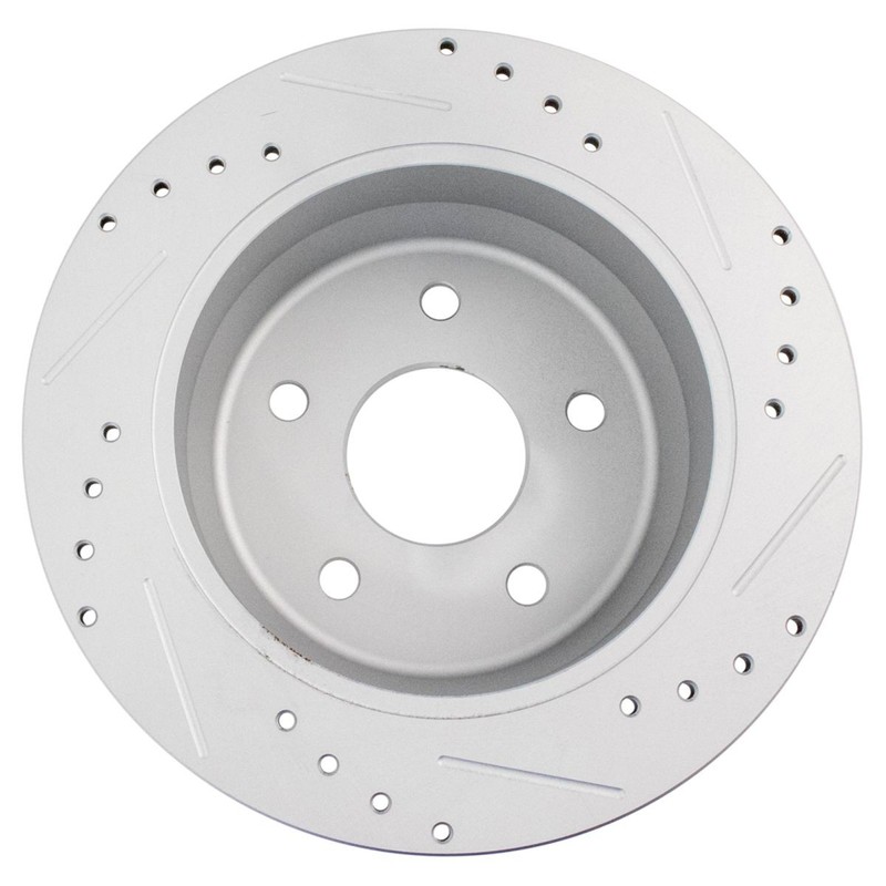 Performance Drilled Slotted Brake Rotor & Metallic Pad Rear Kit w/Chemicals gallery