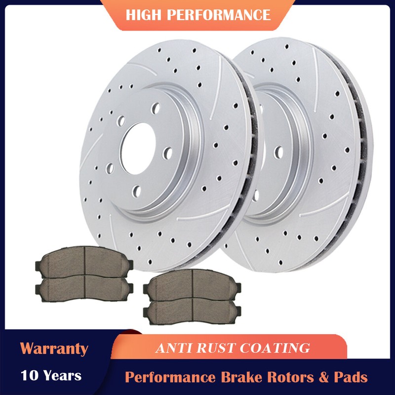 11.66” Front Rotors Discs Brake Pads for Cobalt G5 G6 Saturn Aura Chevy Malibu