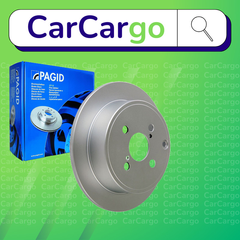 Pagid Solid Rear Brake Discs Pair For Toyota Corolla 1.6 VVT-i 2001-2008 258 mm