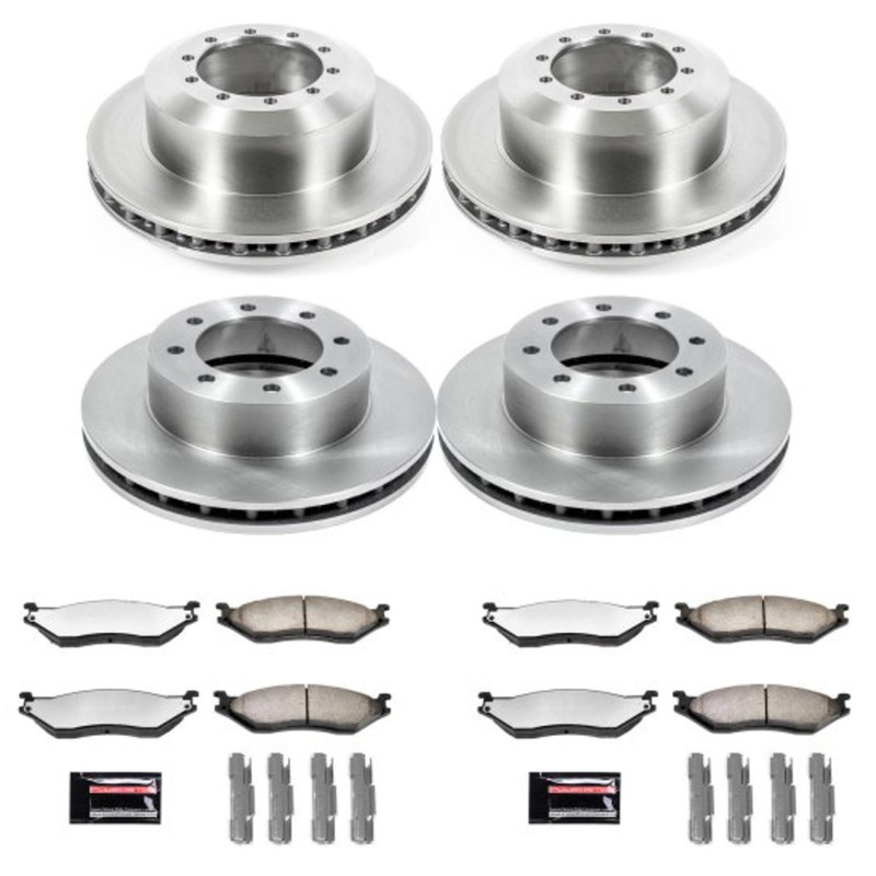 Powerstop Extreme Front Rear Discs & Pads Kit for E-550 F-450 F-550 Super Duty