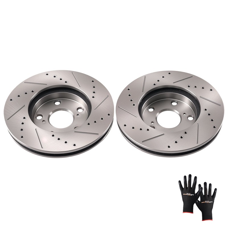 Front Brake Rotors Pair for Lexus ES300 1992-2001 Toyota Camry 1992-2006 S31050