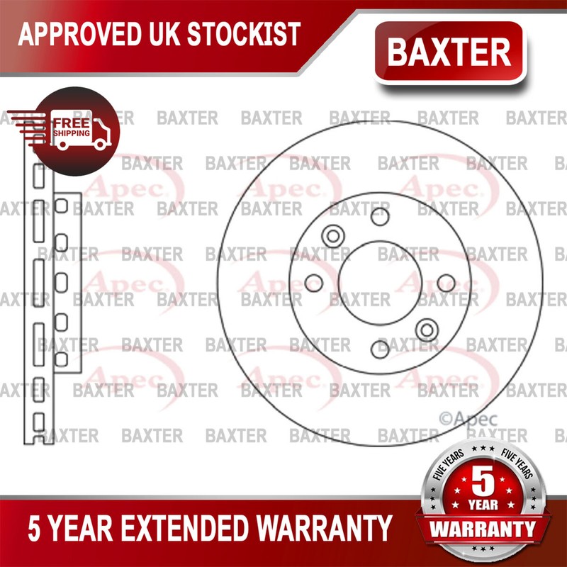 Fits Kia Carens 2002-2007 1.6 1.8 2.0 CRDi Baxter Front Brake Disc OK2FA33251