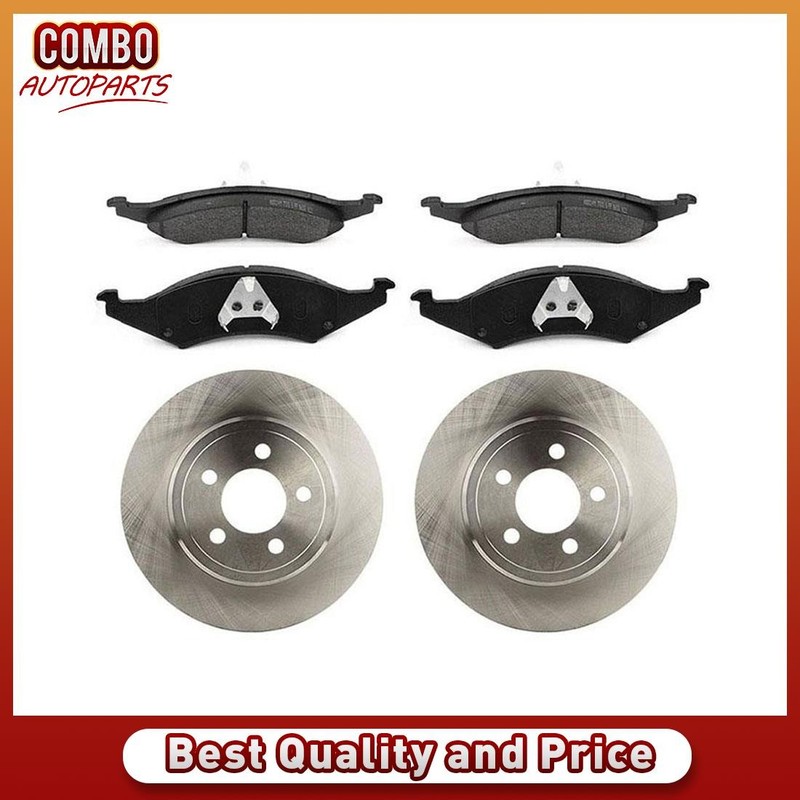 Front Disc Rotors Brake Pads Kit for 1991-1992 Ford Taurus
