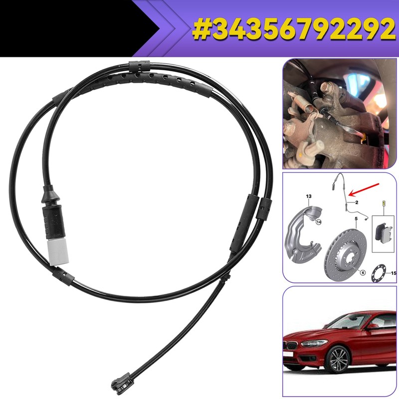 Rear Brake Pad Wear Sensor For BMW F20 F30 F31 228i 320i 328i 335i 34356792292