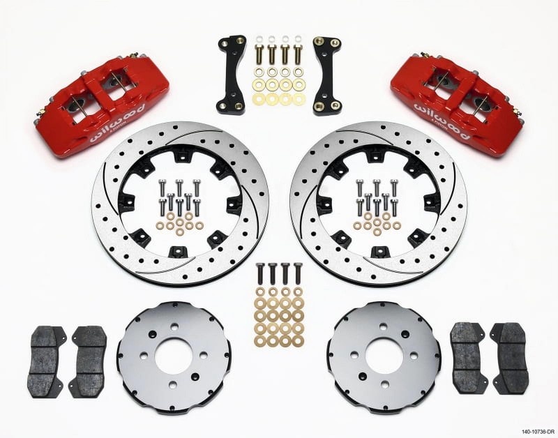 Wilwood Brakes 140 10736 Dr Dp6 Front Kit 12 19In Drilled gallery