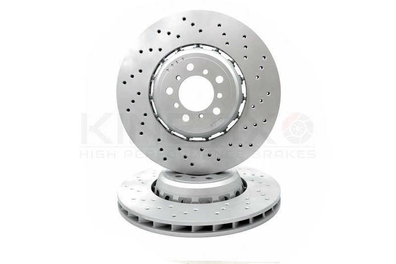 FOR BMW M2 M3 M4 FRONT LEFT RIGHT DRILLED BRAKE DISCS BREMBO PADS WEAR WIRE 380m gallery