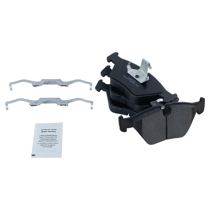 TRQ Brake Pad & Performance Rotor Kit Ceramic Front for BMW 525i 528i 528iT gallery