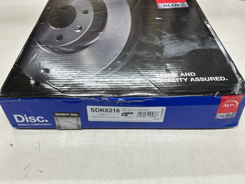 Apec Blue Brake Disc - Front SDK6216 -Fit Alpha Romeo Fiat Lancia gallery