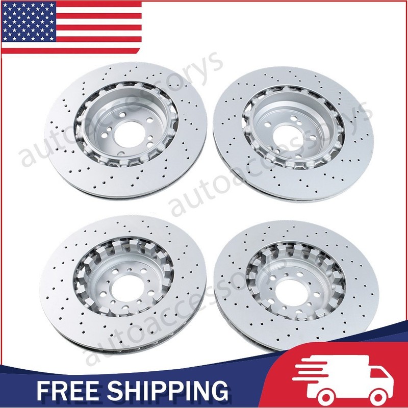 FOR 15-20 BMW F87 F80 F82 M3 M4 rear front left and right brake disc rotor set- gallery