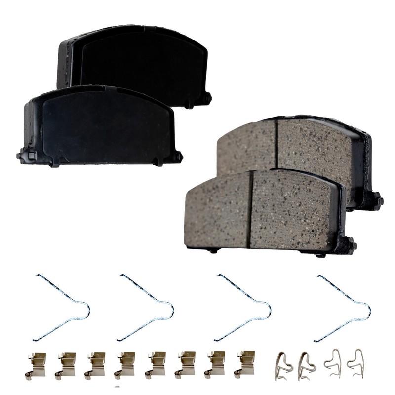 Front Ceramic Brake Pad Set For 1984-1992 Toyota Corolla 1983-1999 Toyota Tercel