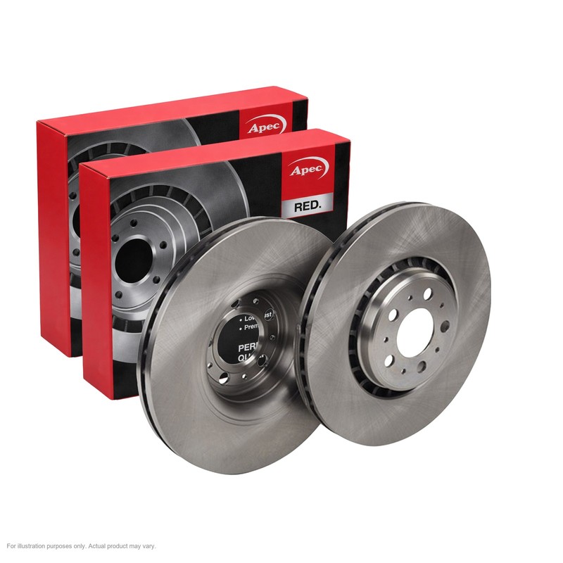 2x APEC Front Brake Discs For VOLVO XC90 I (275) 3.2 AWD 2010-14 DSK2424