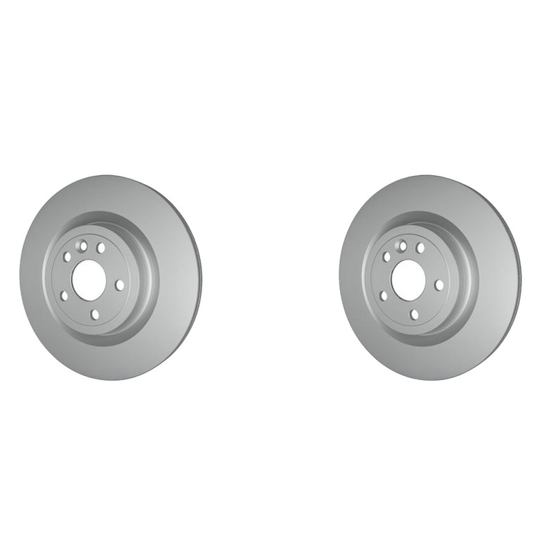 Hella Pair Set of Rear Vented 325mm Disc Brake Rotors For F-Pace Discovery Sport